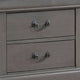 Lezy Nightstand | 2 Drawers | Nickel Pulls | Louis Philippe Gray