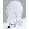 3pc Vanity Set with LED Mirror | Cushioned Stool | 2 Drawers | White