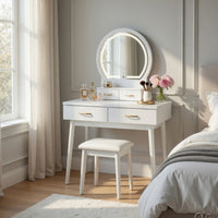 White, Antique Brass