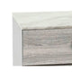 Bedside Nightstand | 2 Drawers | Black Diamond Knobs | Textured Cream
