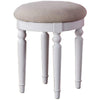 Enay 3pc Vanity Set with Padded Stool | Mirror | 5 Drawers | Glam White