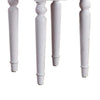 Enay 3pc Vanity Set with Padded Stool | Mirror | 5 Drawers | Glam White