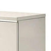 Nightstand with Chrome Metal Accents | USB Port | 2 Drawers | Gloss White