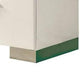 Nightstand with Chrome Metal Accents | USB Port | 2 Drawers | Gloss White