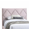 Full Size Bed | Adjustable Headboard | Foam Fill Pink Velvet Upholstery