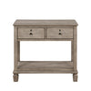 Marc Nightstand | 2 Drawers and Open Shelf | Keyhole Accent | Oak Gray Wood