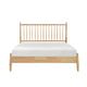 Kell Full Platform Bed | Vertical Slatted Headboard | Natural Brown
