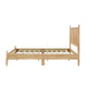 Kell Full Platform Bed | Vertical Slatted Headboard | Natural Brown