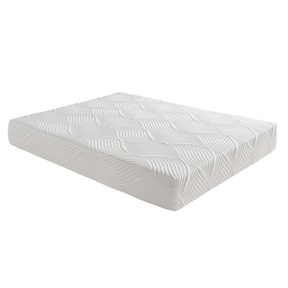 Queen Mattress | Firm Gel Memory Foam | Tencel Polyester Cover White 10"
