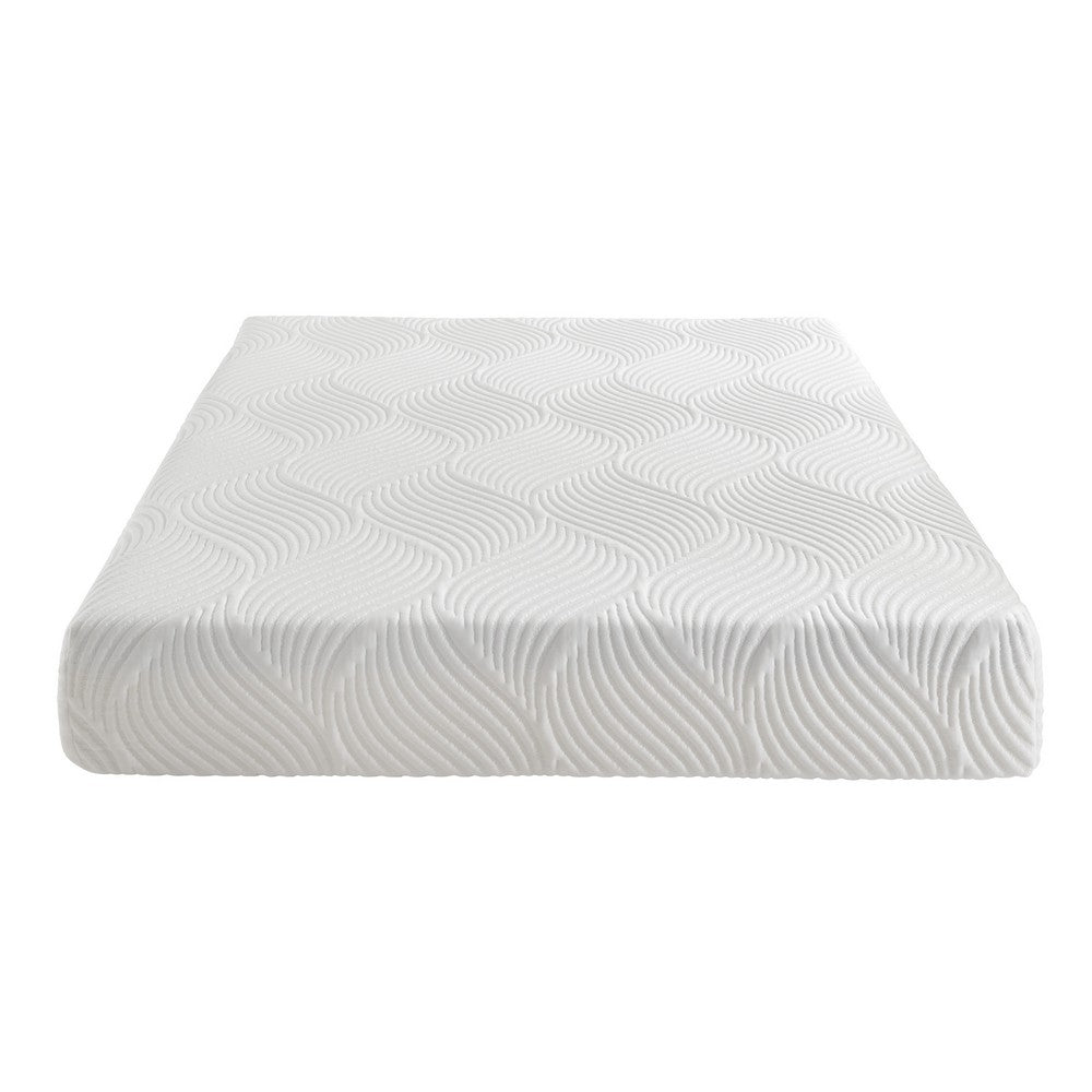 Queen Mattress | Firm Gel Memory Foam | Tencel Polyester Cover White 10"