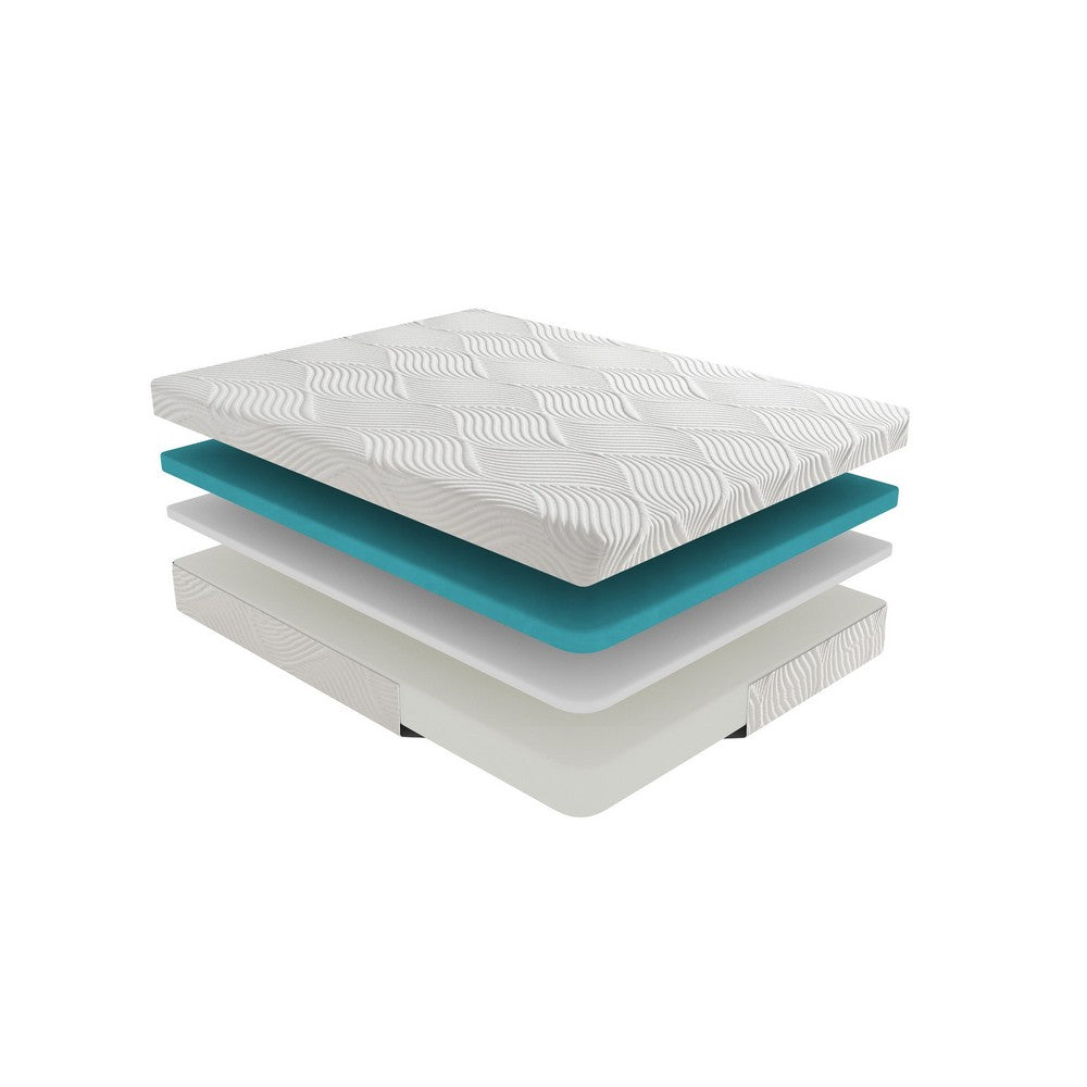 Queen Mattress | Firm Gel Memory Foam | Tencel Polyester Cover White 10"