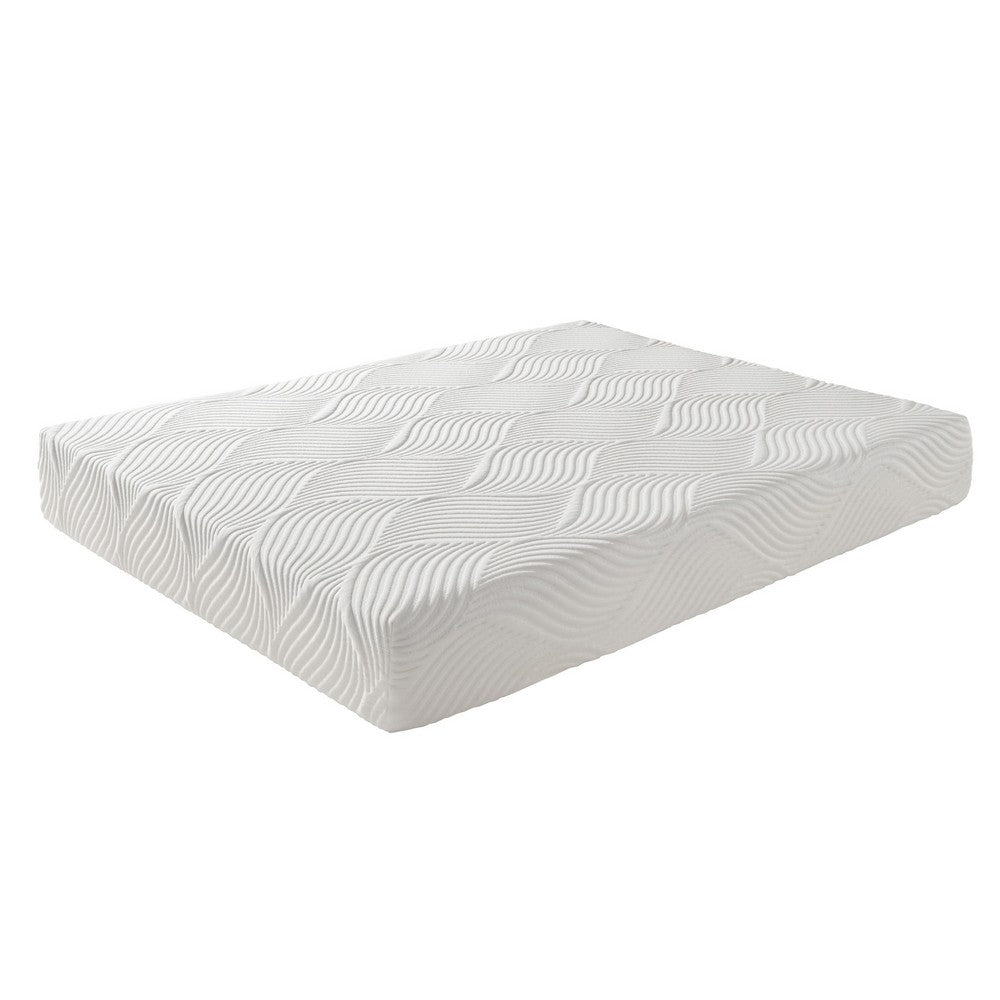 Queen Mattress | Firm Gel Memory Foam | Tencel Polyester Cover White 10"