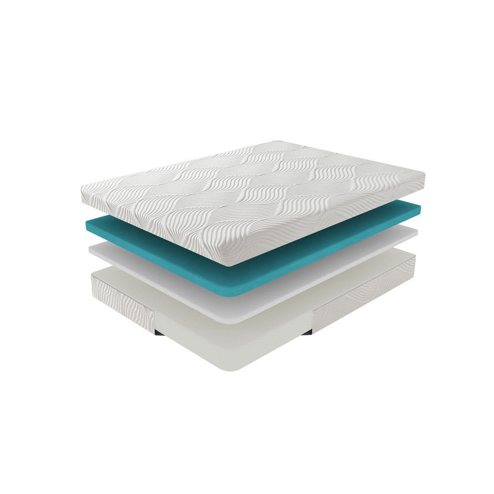 Queen Mattress | Firm Gel Memory Foam | Tencel Polyester Cover White 10"