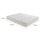 Queen Mattress | Firm Gel Memory Foam | Tencel Polyester Cover White 10"