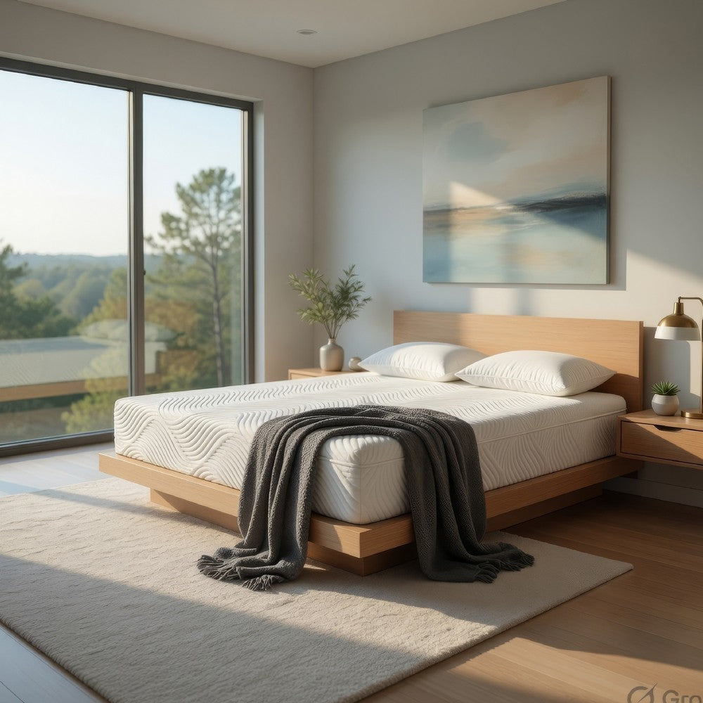 Queen Mattress | Firm Gel Memory Foam | Tencel Polyester Cover White 10"