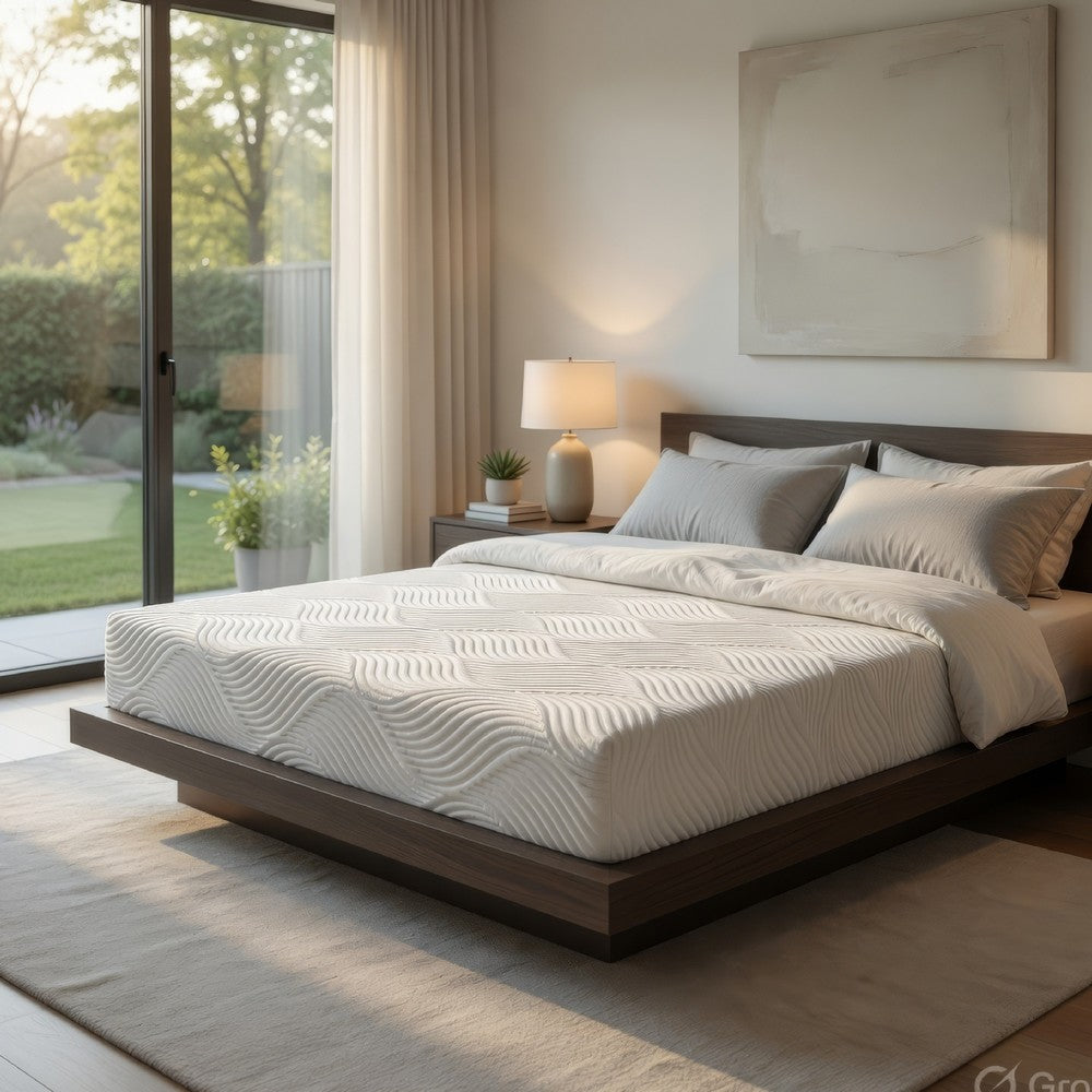Queen Mattress | Firm Gel Memory Foam | Tencel Polyester Cover White 10"