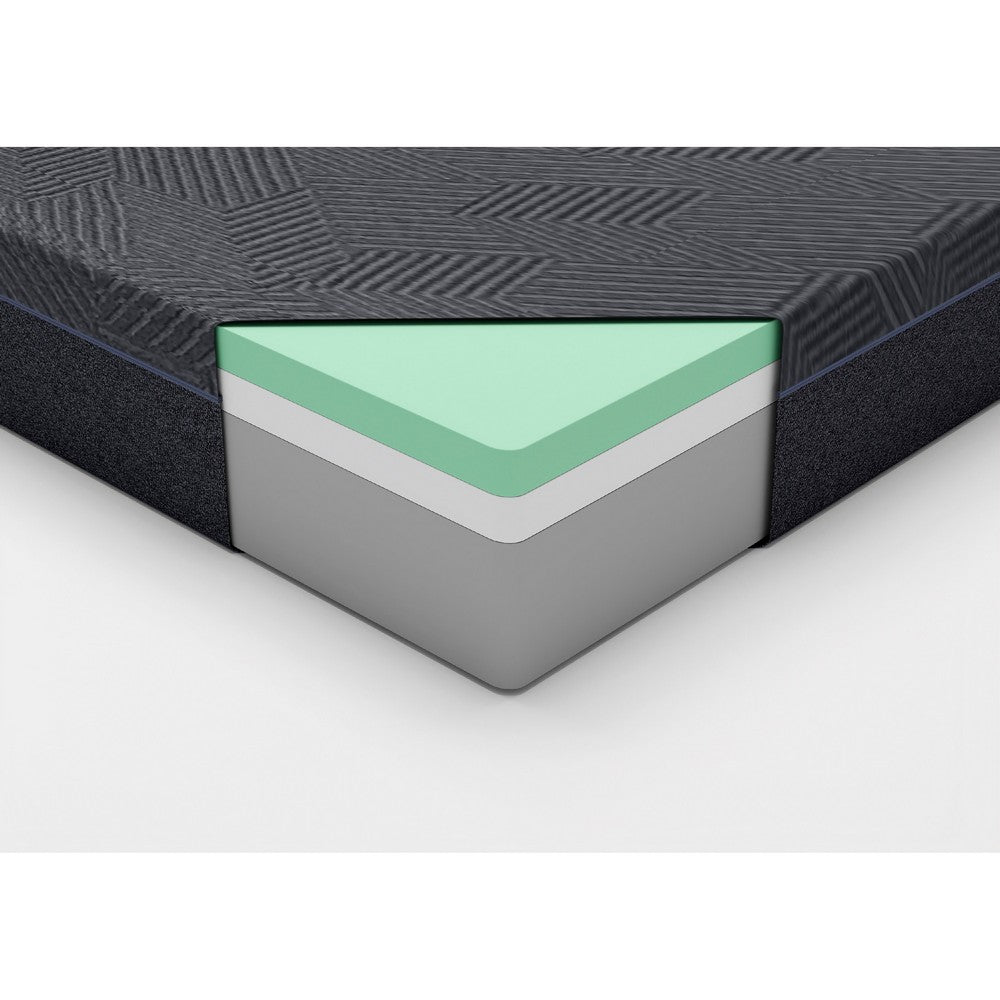 Maya Queen Mattress | Green Tea Gel-Infused Memory Foam | Gray Fabric 11"