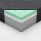 Maya Twin Mattress | Green Tea Gel-Infused Memory Foam | Gray Fabric 11"
