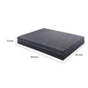 Hira Queen Hybrid Mattress | Medium Comfort Gel Foam | Gray Polyester 11"