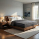 Hira Queen Hybrid Mattress | Medium Comfort Gel Foam | Gray Polyester 11"