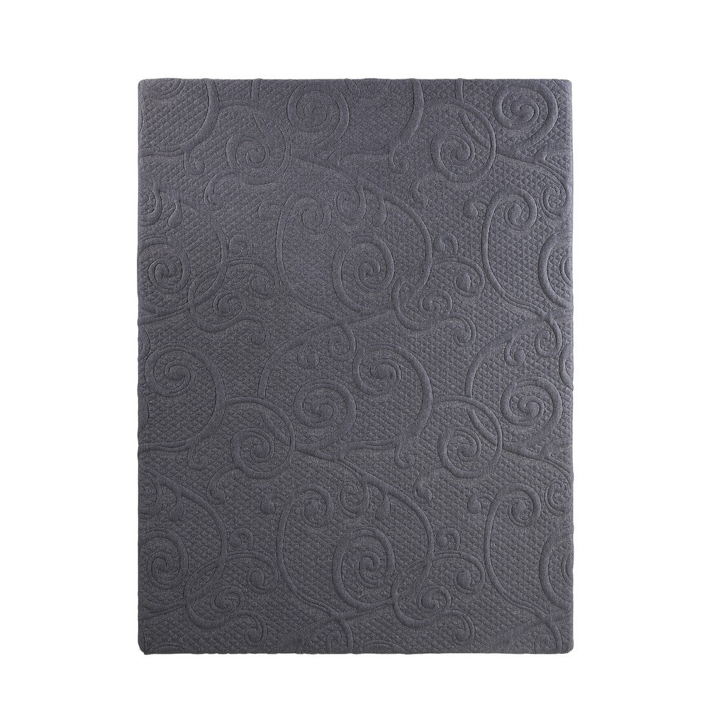 Hira King Hybrid Mattress | Medium Comfort Gel Foam | Gray Polyester 11"