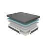 Hira King Hybrid Mattress | Medium Comfort Gel Foam | Gray Polyester 11"