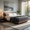 Hira King Hybrid Mattress | Medium Comfort Gel Foam | Gray Polyester 11"
