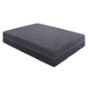 Hira Queen Hybrid Mattress | Medium Comfort Gel Foam | Gray Polyester 14"