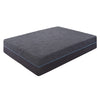 Hira Queen Hybrid Mattress | Medium Comfort Gel Foam | Gray Polyester 14"