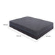 Hira Queen Hybrid Mattress | Medium Comfort Gel Foam | Gray Polyester 14"