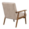 Myra Accent Armchair with Solid Wood Frame | Light Camel Microfiber