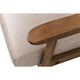 Myra Accent Armchair with Solid Wood Frame | Light Camel Microfiber