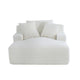 Cline Oversized Chaise Lounge Chair with 2 Pillows | Ivory Corduroy