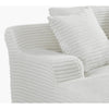 Cline Oversized Chaise Lounge Chair with 2 Pillows | Ivory Corduroy