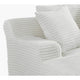 Cline Oversized Chaise Lounge Chair with 2 Pillows | Ivory Corduroy