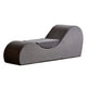 Siva Ergonomic Chaise Lounge Chair | Curved Design | Gray Faux Leather