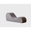 Siva Ergonomic Chaise Lounge Chair | Curved Design | Gray Faux Leather