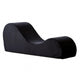 Siva Ergonomic Chaise Lounge Chair | Curved Design | Black Faux Leather