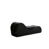 Siva Ergonomic Chaise Lounge Chair | Curved Design | Black Faux Leather