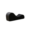 Siva Ergonomic Chaise Lounge Chair | Curved Design | Black Faux Leather