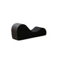 Siva Ergonomic Chaise Lounge Chair | Curved Design | Black Faux Leather