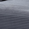 Cline Oversized Chaise Lounge Chair with 2 Pillows | Gray Corduroy