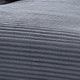 Cline Oversized Chaise Lounge Chair with 2 Pillows | Gray Corduroy