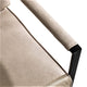 Kriya Accent Lounge Armchair | Black Metal Frame | Light Camel Microfiber