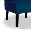 Revvy Armless Chair | Tapered Legs | Set of 2 | Dark Blue Tufted Velvet