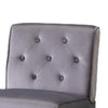 Revvy Armless Chair with Tapered Legs | Set of 2 | Gray Tufted Velvet