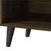 Donna TV Stand Media Console | Shelves and 2 Door Cabinet | Walnut Wood 47"