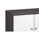 Donna TV Stand Media Console with 2 Door Cabinet | Dark Gray-White Wood 47"