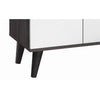 Donna TV Stand Media Console with 2 Door Cabinet | Dark Gray-White Wood 47"