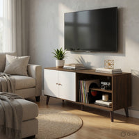 White, Walnut Brown, Nickel